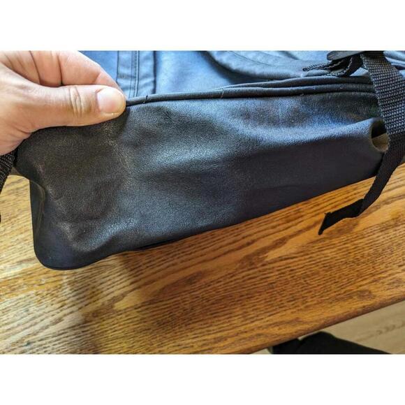 Vintage Disney Mickey Mouse Leather Backpack 90's Mickey Unlimited - Picture 2 of 8